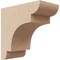 Ekena Millwork 2"W x 4"D x 4"H Classic New Brighton Rough Cedar Woodgrain TimberThane Corbel, Primed Tan CORUR02X04X04NEBRCPR - alternate 1